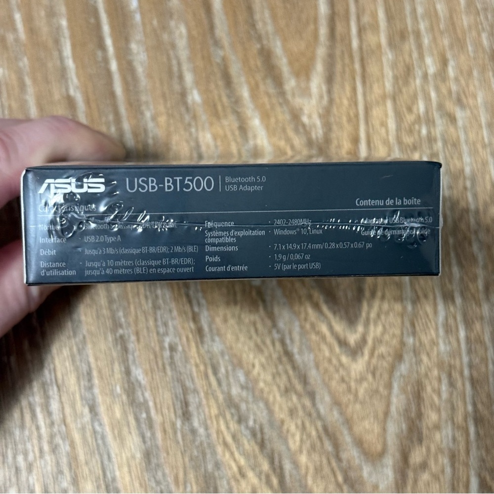 NEW ASUS USB-BT500 Bluetooth 5.0 USB Adapter Unopened Package - Picture 6 of 7